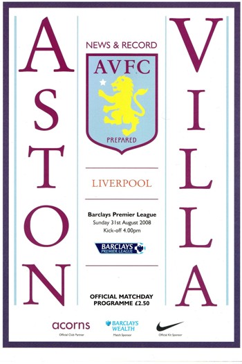 Match programme